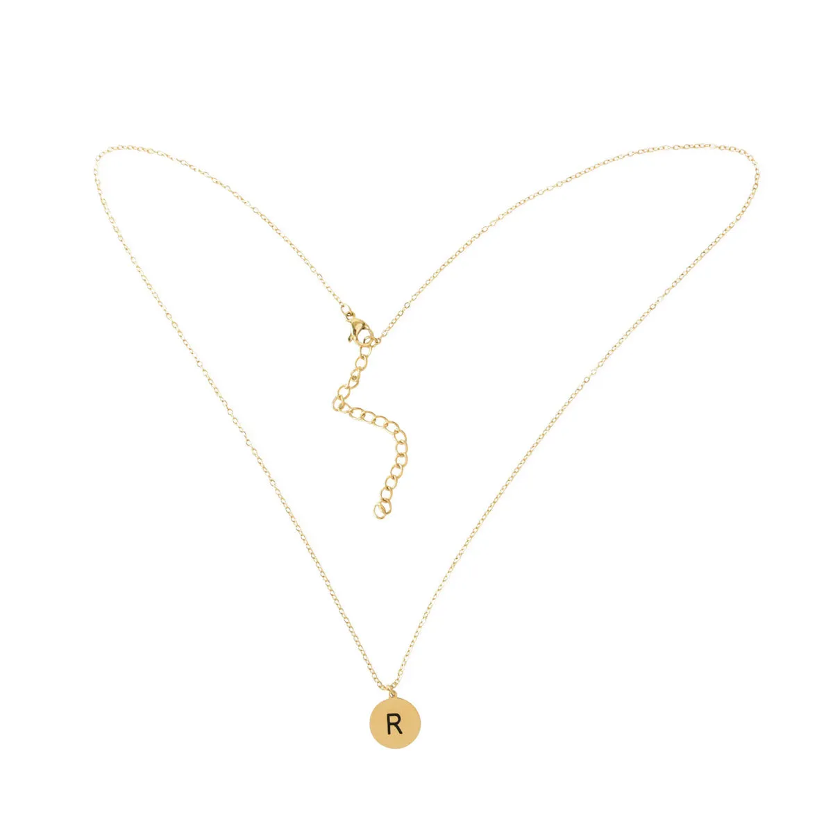 Round Necklace, Gold