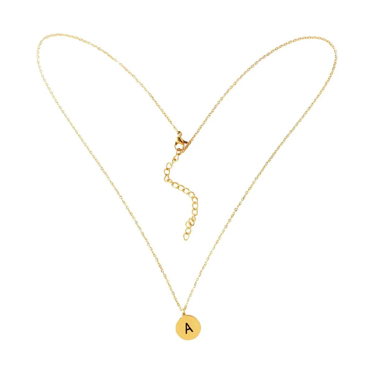 Round Necklace, Gold