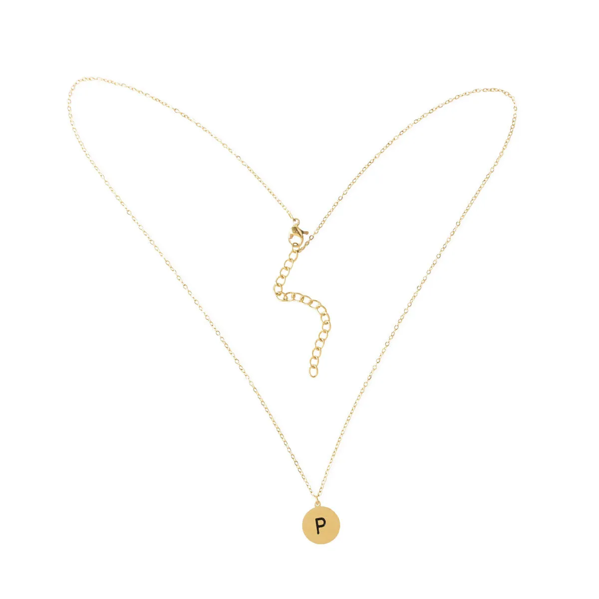 Round Necklace, Gold