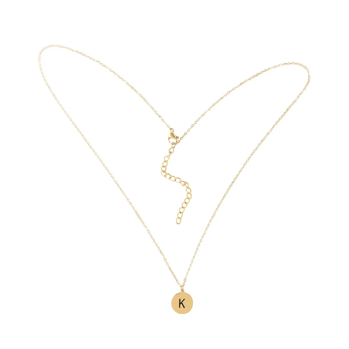 Round Necklace, Gold