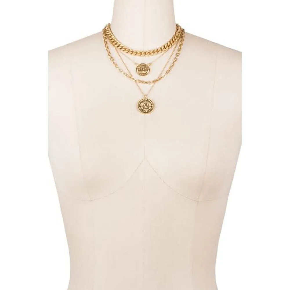 Saachi Sikka Coin Layered Chain Necklace