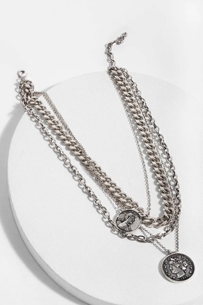 Saachi Sikka Coin Layered Chain Necklace