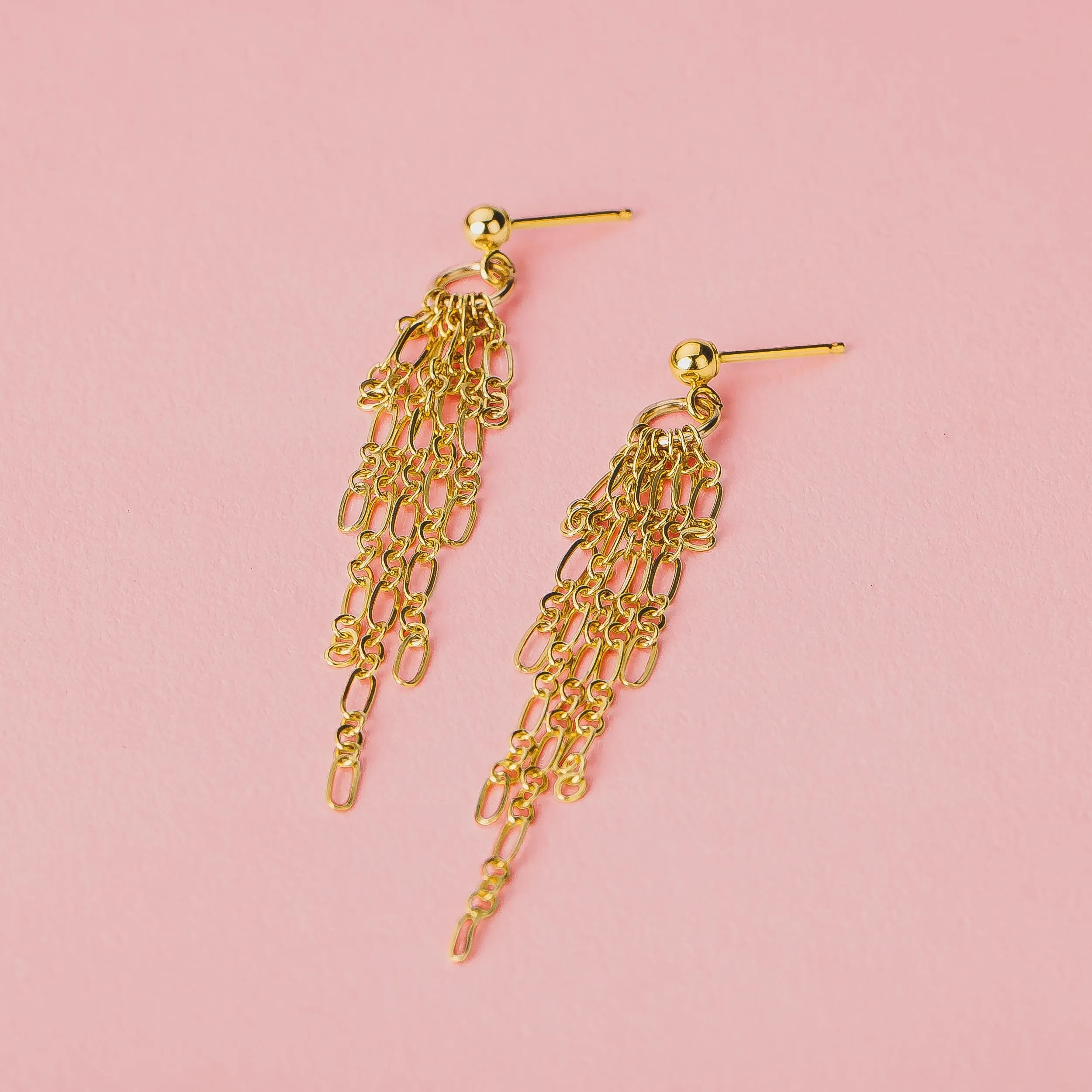 Sadie Chain Tassel Earrings