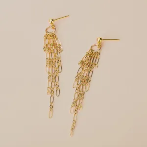 Sadie Chain Tassel Earrings