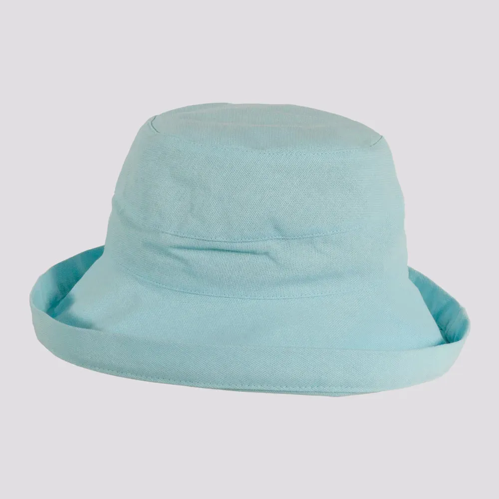 Sausalito | Womens Cotton Sun Bucket Hat with Upturn Brim