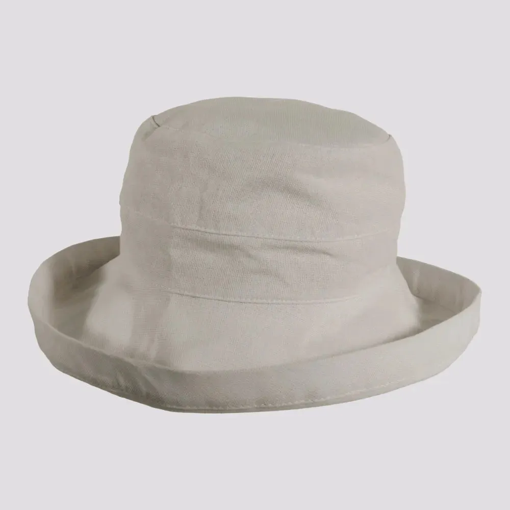 Sausalito | Womens Cotton Sun Bucket Hat with Upturn Brim