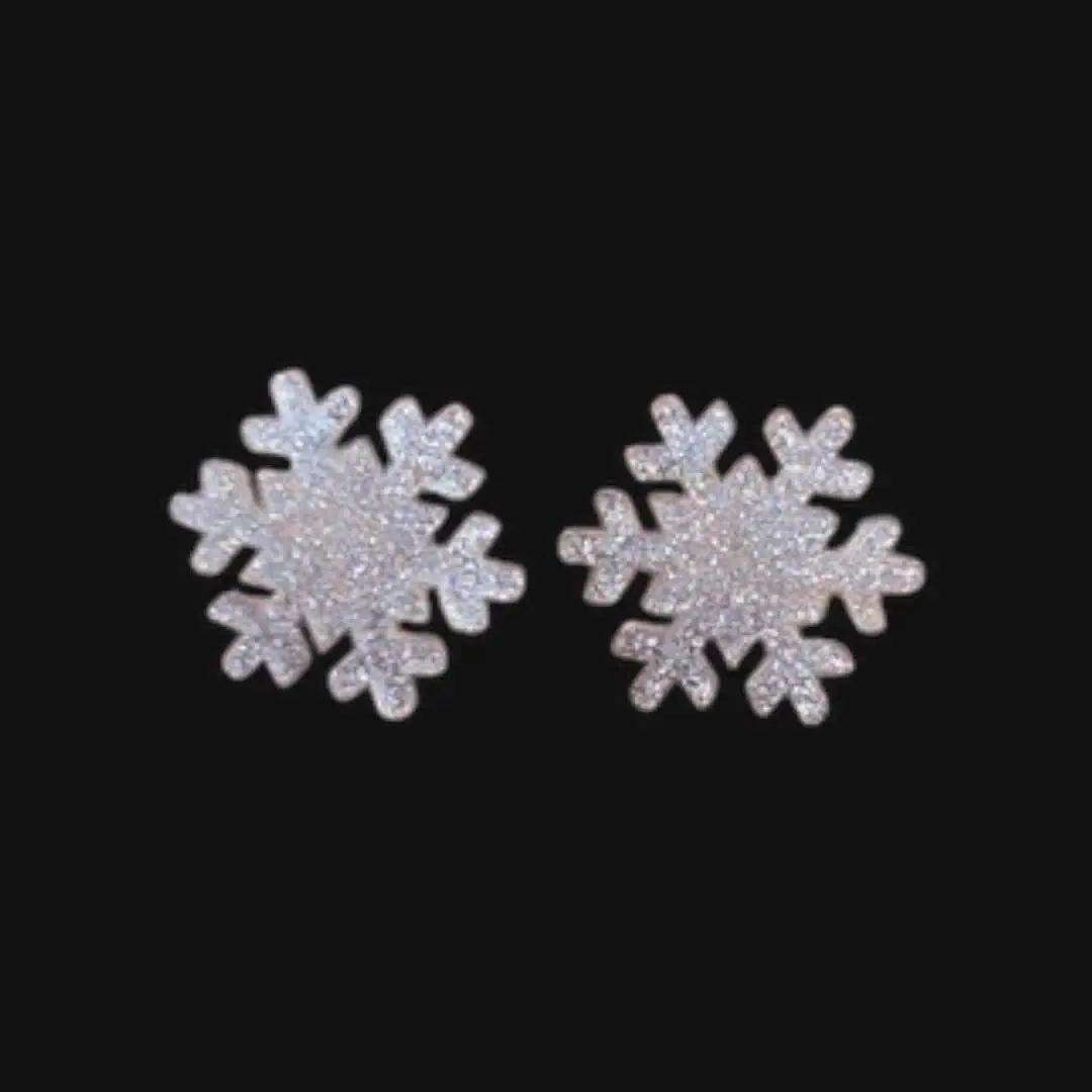 Snowflake Stud Earrings