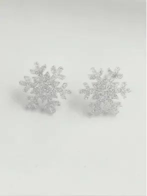 Snowflake Stud Earrings