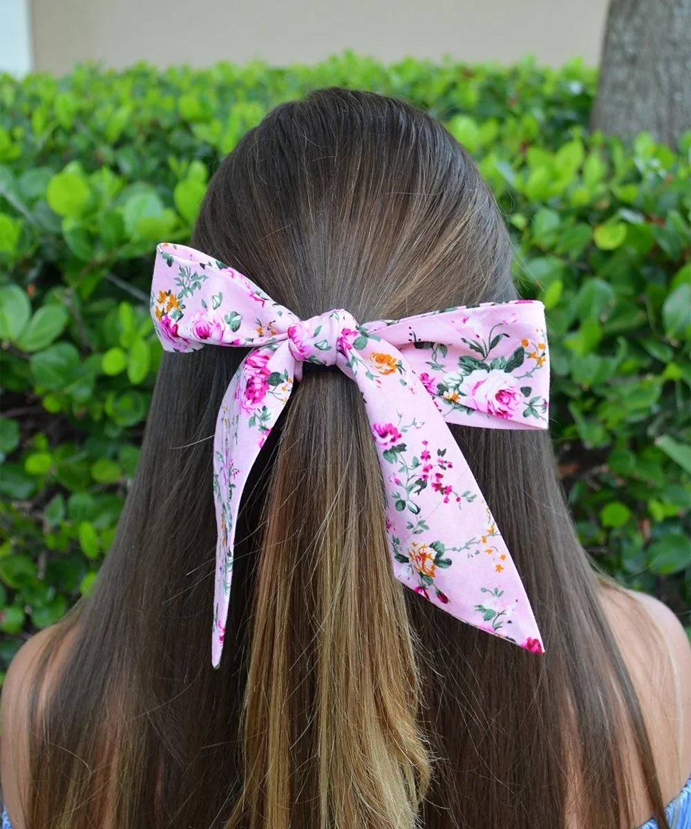 Strawberry Pink Floral Women's Tie