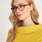 Thin Oval Tortoiseshell Reading Glasses