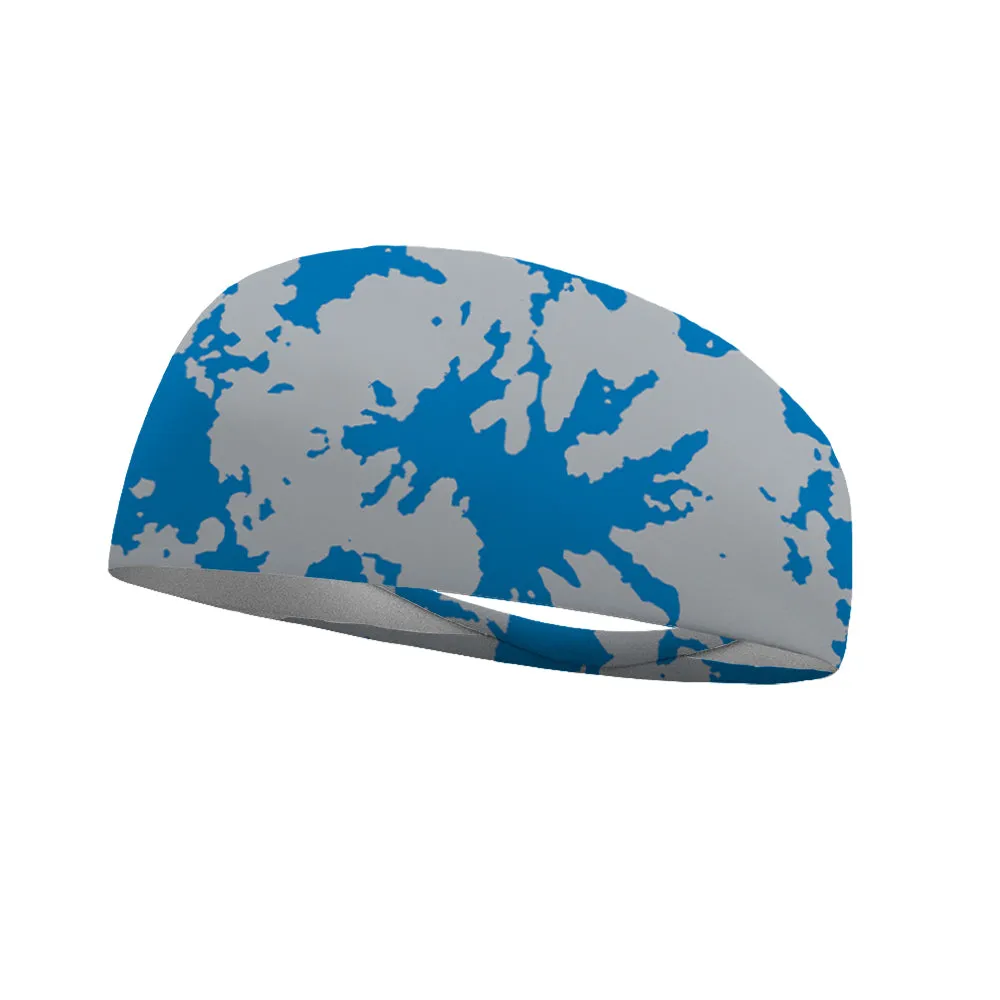 Tie Dye Team Colors Collection Performance Wicking Headband (multiple colors to choose from)