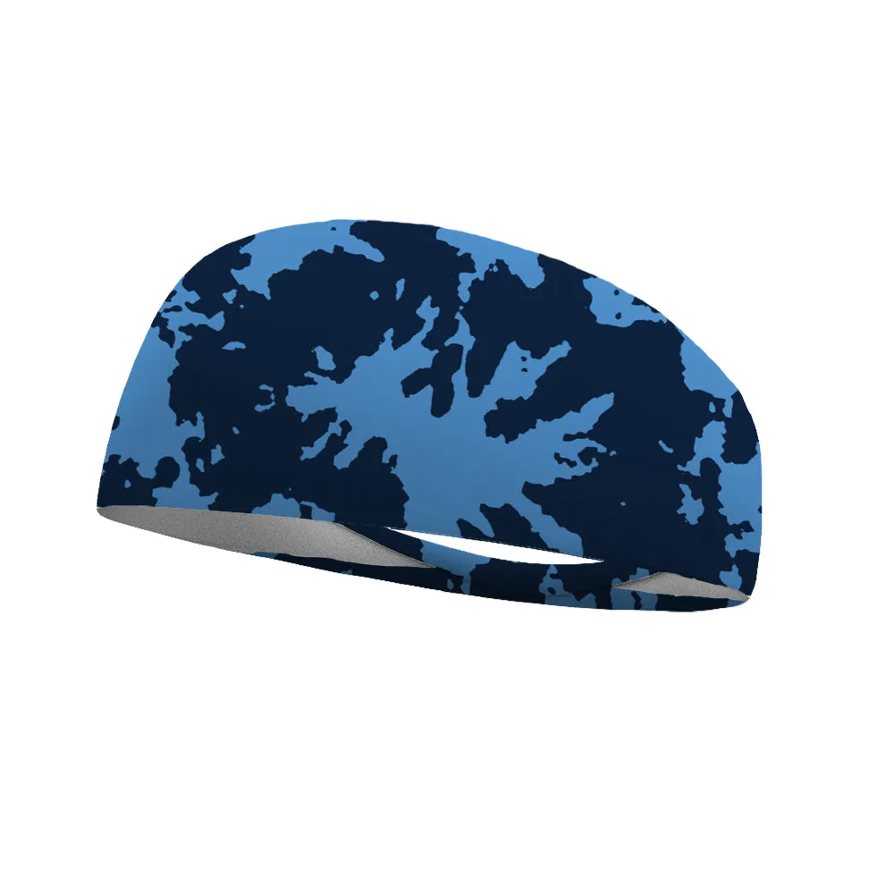 Tie Dye Team Colors Collection Performance Wicking Headband (multiple colors to choose from)