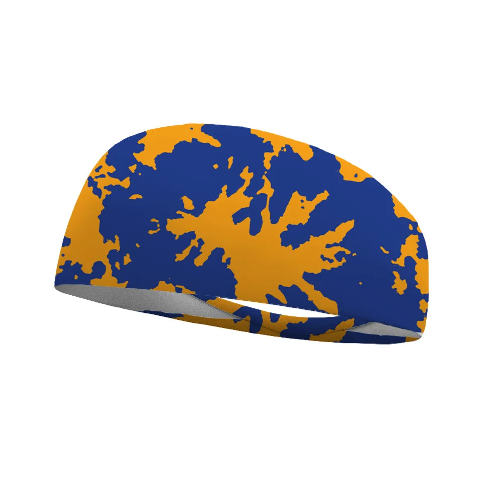 Tie Dye Team Colors Collection Performance Wicking Headband (multiple colors to choose from)