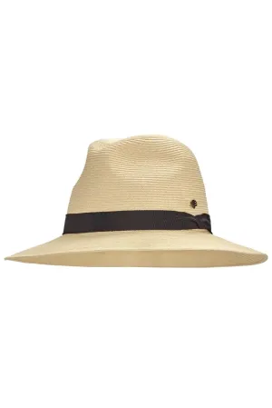 Unisex Peyton Lightweight Fedora  |  Ivory/Black