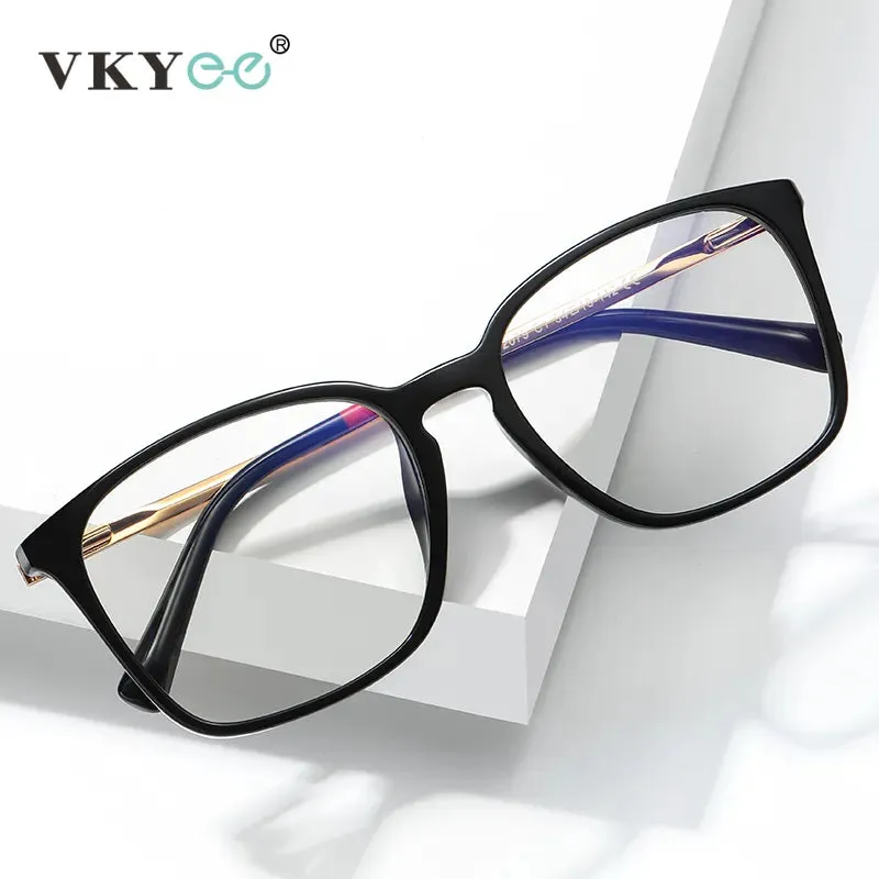 Vicky Men's Full Rim Square Tr 90 Titanium Reading Eyeglasses 2079