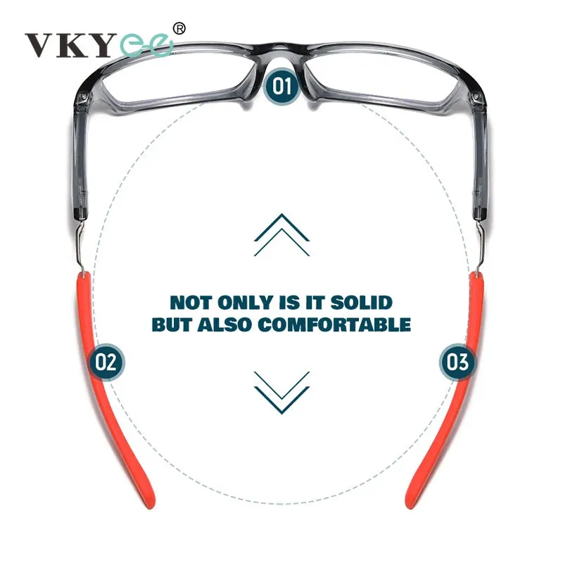 Vicky Women's Full Rim Square Tr 90 Silicone Sport Reading Glasses 18186