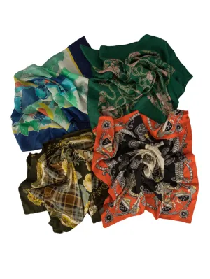 Vintage Silk Scarves Bundle (20 pcs)