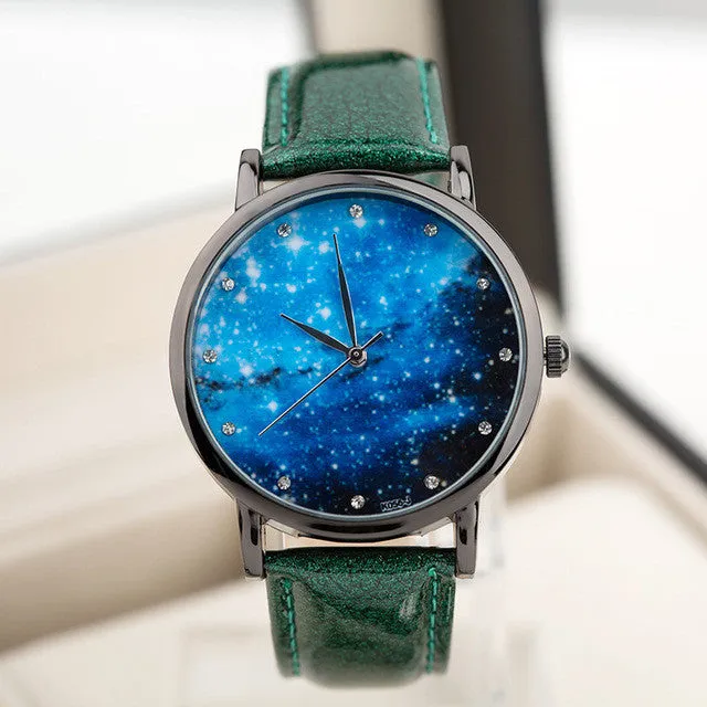 Watch Moon Photo Unisex watch Women Men Wristwatch Starry Sky Space Watch Little Star Wristwatch Special Birthday Gift saat