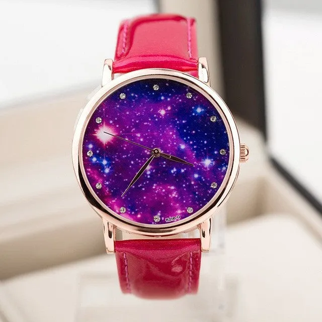 Watch Moon Photo Unisex watch Women Men Wristwatch Starry Sky Space Watch Little Star Wristwatch Special Birthday Gift saat