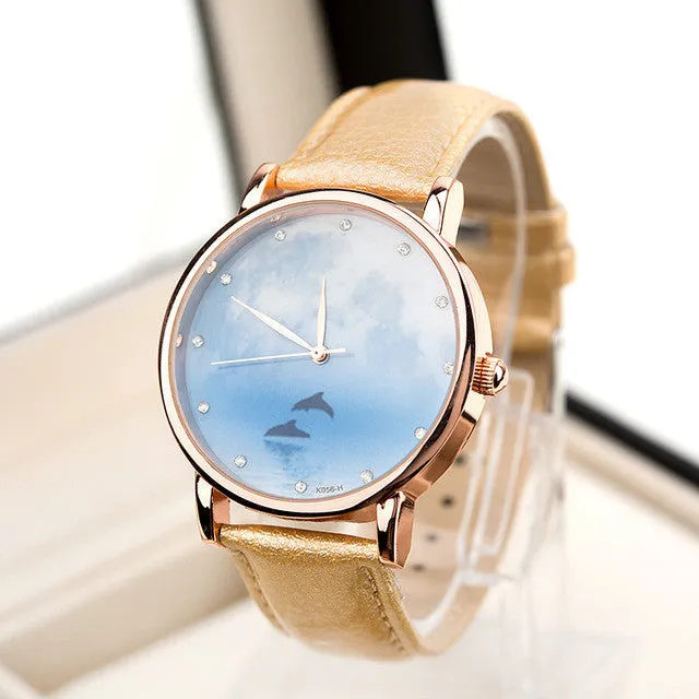 Watch Moon Photo Unisex watch Women Men Wristwatch Starry Sky Space Watch Little Star Wristwatch Special Birthday Gift saat