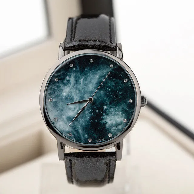 Watch Moon Photo Unisex watch Women Men Wristwatch Starry Sky Space Watch Little Star Wristwatch Special Birthday Gift saat