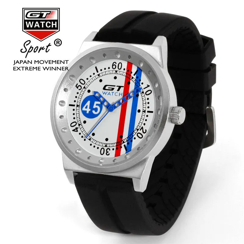 Waterproof GT Authentic Brand Italy Men Watch Fashion Cool Sports Luxury Racing Silicone Clock Wrist Watches relogio masculino H