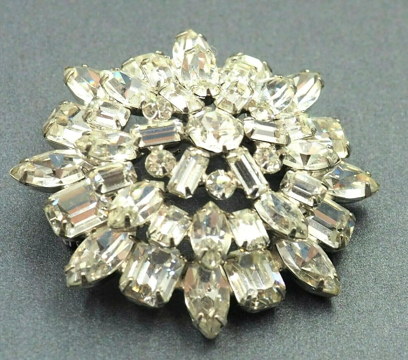 Weiss Handmade Rhinestone Brooch - c.1952