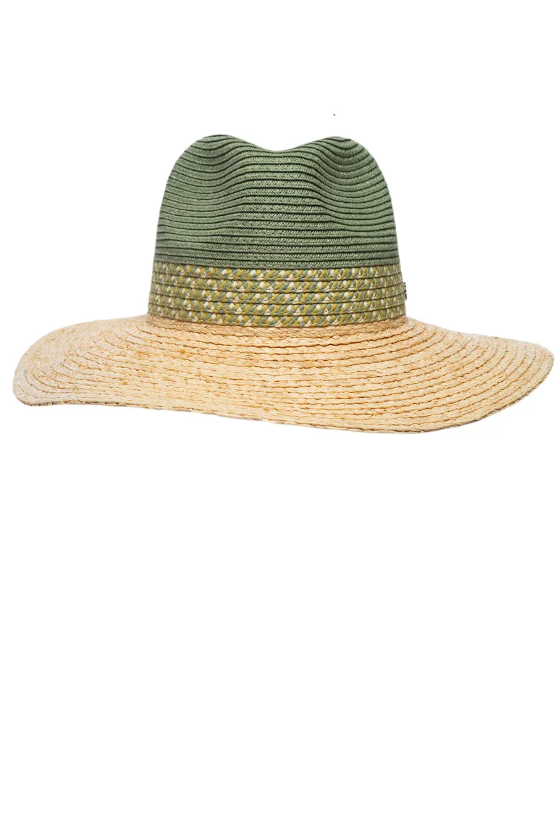 Women's Amelia Island Stripe Hat  |  Natural / Soft Fern