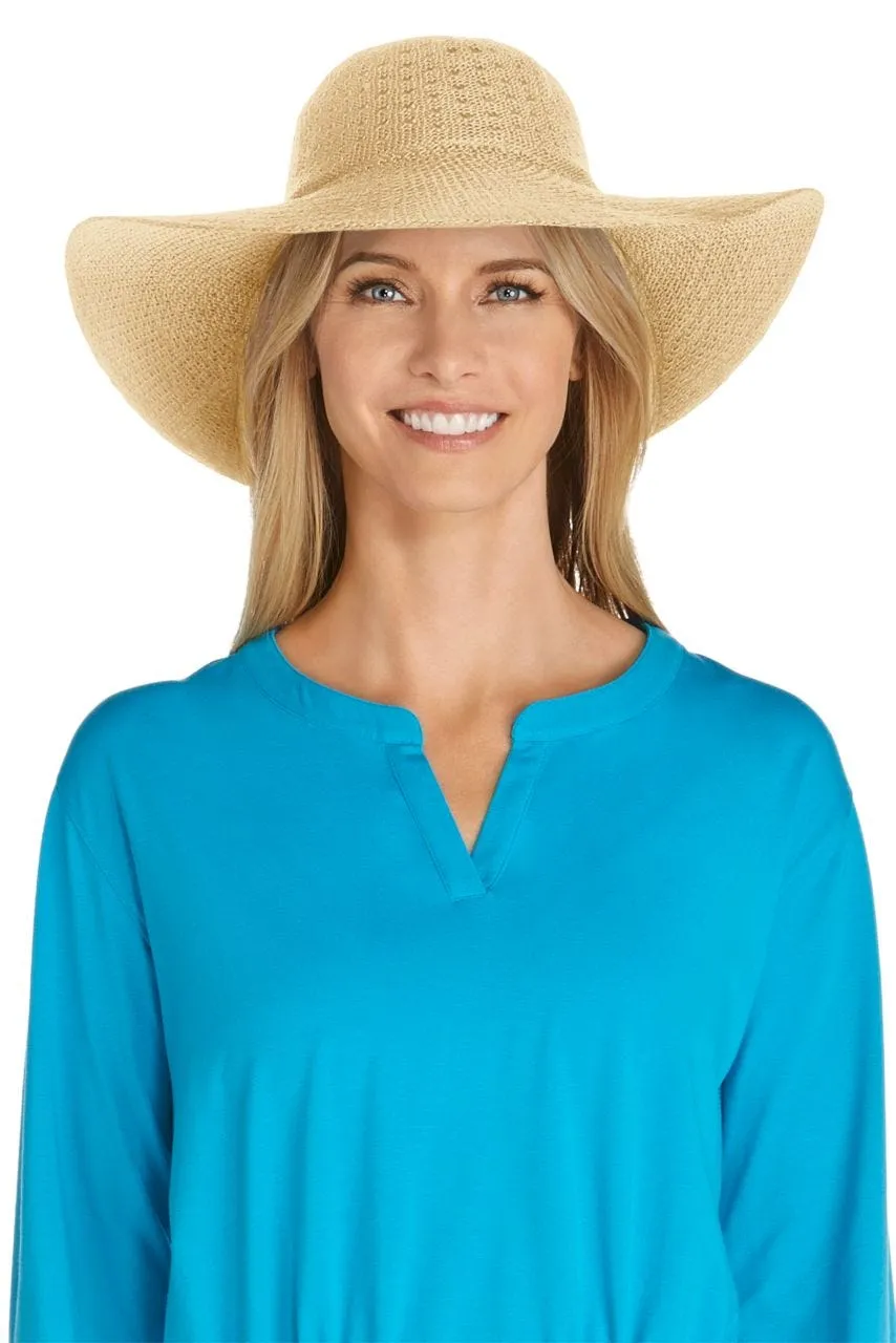 Women's Perla Packable Wide Brim Hat  |  Natural