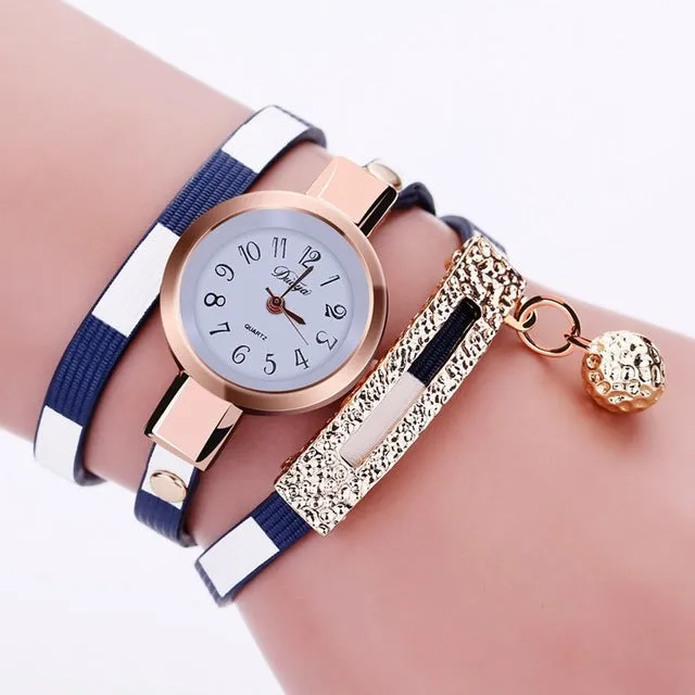 Women's Watches 2017 Fashion Leather Pendant Bracelet Ladies Watch Women Clock Relogio Feminino Relojes Mujer Wrist Watches